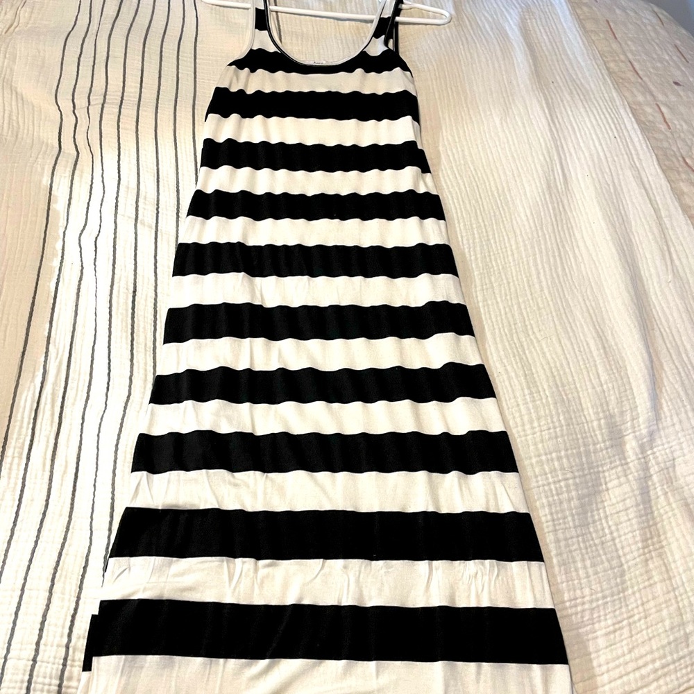 Black and white stripe maxi